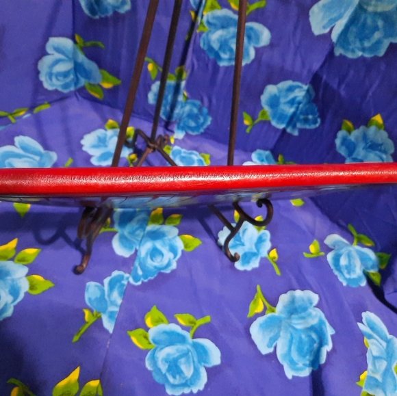 Vtg Amiet Notebook Holder Burgundy Eel Skin Hard Side Leather Inner Gorgeous - Picture 2 of 8